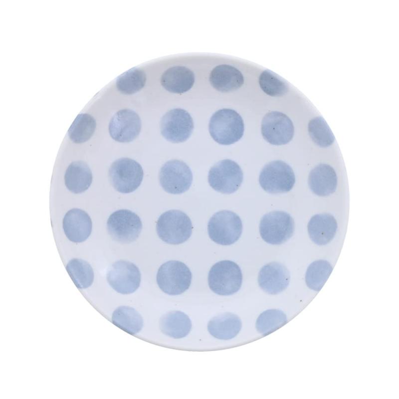 樂天商城 - テーブルウェアイースト(Tableware East) KatoKato グレー 水玉模様 中皿 16.5cm レンジ・食洗対応 皿