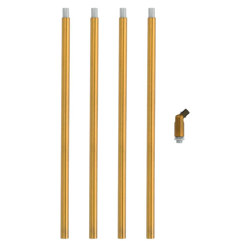 樂天商城 - PATIKIL スレッド延長ロッド 4セット12" M10 x 1mm ファ インスレッドランプパイプとランプパイプニップル ペンダントライトアイランド照明シャンデリアステム用 傾斜パティ オアダプター
