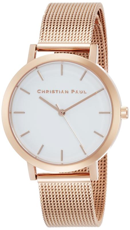 [クリスチャンポール]CHRISTIAN PAUL 腕時計 RAW COLLECTION ROSE GOLD/WHITE MESH RWML-02 レディース 【並行輸入品】