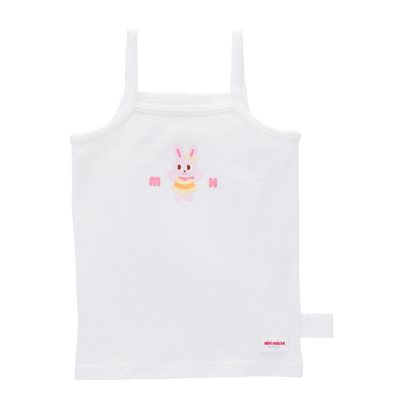 [ミキハウス] キャミソール 肌着 メッシュ 日本製 綿100％ タンクトップ インナー 女の子 ベビー キッズ 子供服 抗菌 抗ウイルス 10-2447-147