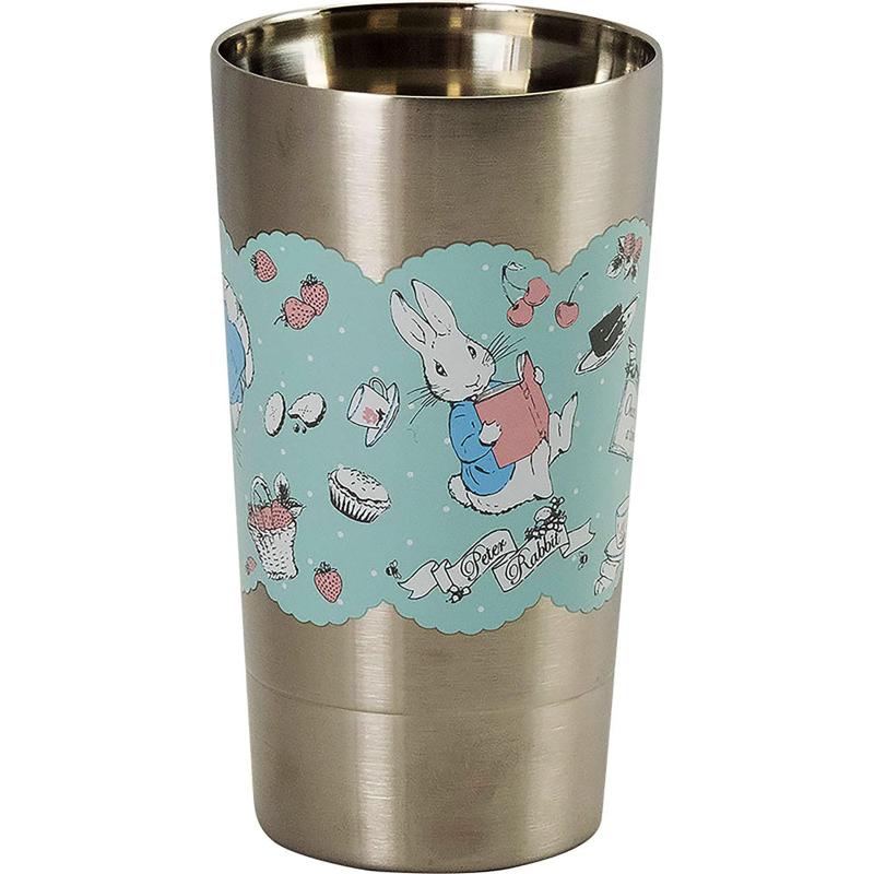 ピーターラビット 二重 ステンレス タンブラー 約350ml リトルブック ピーター 日本製 PR621-855