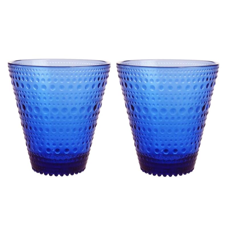 イッタラ iittala カステヘルミ Kastehelmi グラス 300ml ペア タンブラー 2個セット ウルトラマリンブ..