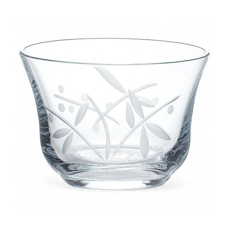 匠美風select （3個入） コップ フリーカップ 冷茶グラス（おもだか柄） φ88×H62mm 185ml 食洗機対応 ..