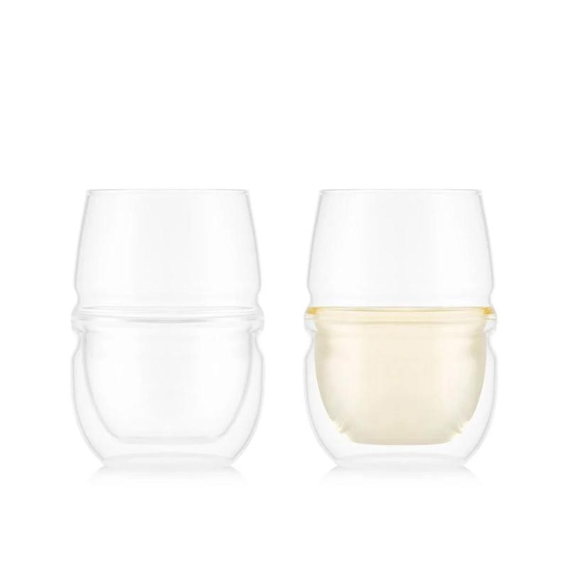 BODUM ボダム グラス コップ タンブラー ワイングラス FYN フィン ダブルウォールアロマグラス 320ml 2個セット 保温保冷性 二重構造 耐熱ガラス 電子レンジ可 オーブン可 食洗器可 冷凍庫可【 stellarshop-10137999 stellarshop パッケージ画像