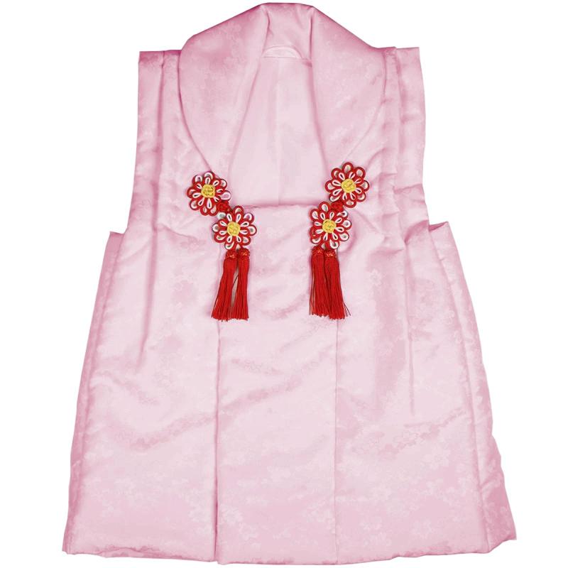 [TOuWA] 被布コート 七五三 女の子 3～4歳 着物 被布 単品 赤 ピンク 白 ギフト