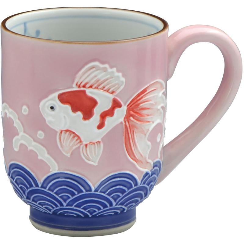 Rakuten - 京焼 清水焼 マグカップ カップ 約210ml 交趾 金魚