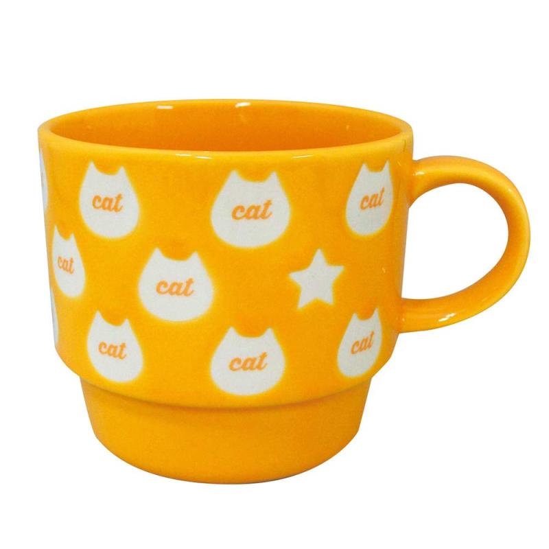美濃焼ビビット猫マグ