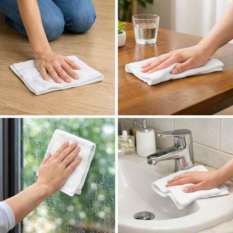 【洗い替え便利な】綿100% タオル ぞうきん 中厚タイプ 50枚組 業務用（20×30cm）4...