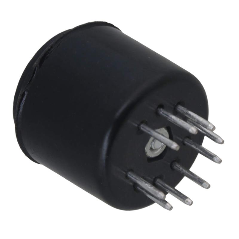 Yibuy 4個入れ 2.7x2.27cm ブラック ベークライト 真空管 Tube Socket Base 9ピンチューブテスター用 アンプ部品 stellarshop-10198471 stellarshop サンプル画像3