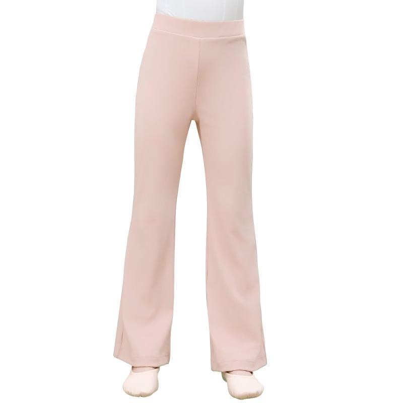 [s.lemon] 女の子用フレアレギンス 伸縮性のあるダンスバレエパンツ キッズジャズパンツ