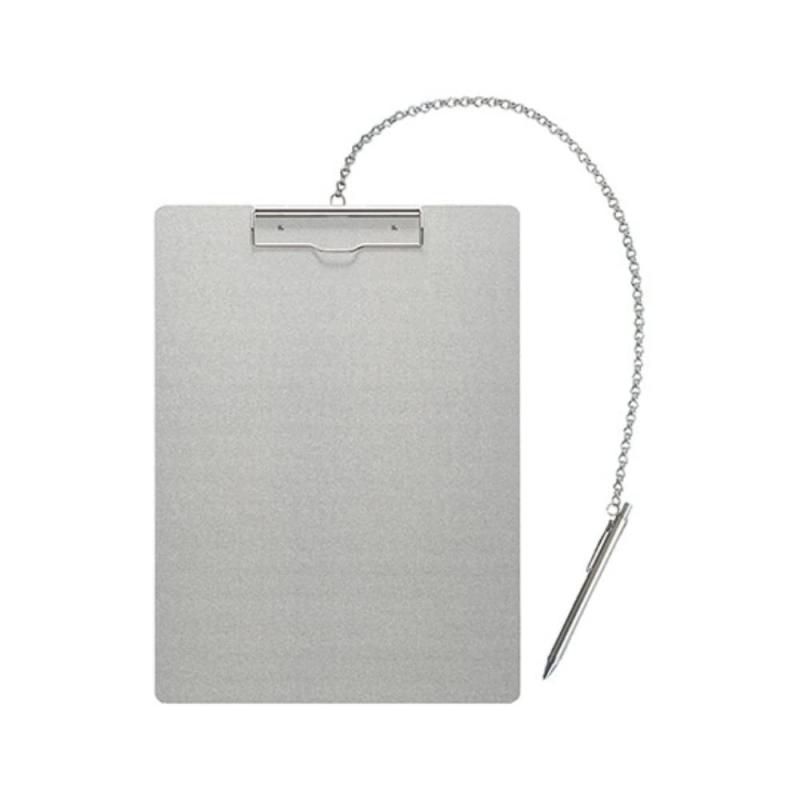 ナカキン アルミクリップボード ペン付 AS-B4E-P タテ
