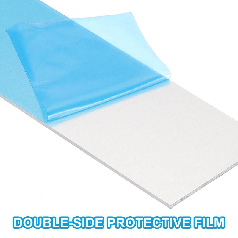 PATIKIL 6061 T651アルミニウムシートメタル10 x 8 x 1/8(0.125")"3枚フラットプレーンアルミニウムプレート保護フィルム付き 熱長方形3 mm工業用クラフト用