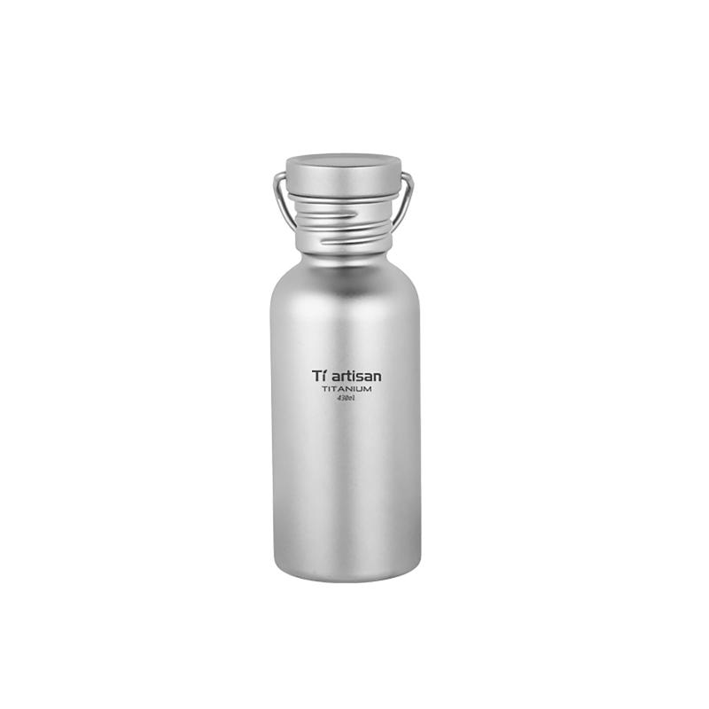 樂天商城 - Ti artisan チタン製ウォーターボトル, 軽量, 直飲み, 広口, キャンプ・登山用, 収納ケース付き