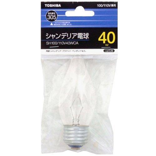 樂天商城 - 東芝 シャンデリア電球40WクリヤーE26口金 SH100/110V40WCA
