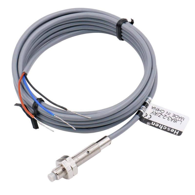 Heschen M6 誘導近接センサースイッチ 非シールドタイプ LJ6A3-2-Z/AY 検出器 2mm 10-30VDC 150mA PNP常閉(NC) 3線(3.0)