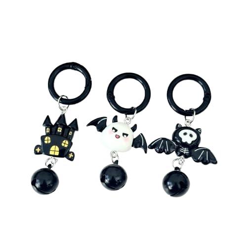 樂天商城 - ハロウイン キーホルダー 3個セット ゴースト クリエイティブバッグペンダント 小さなベルアクセサリー 掛物 樹脂製 小物 装飾品 記念品 プレゼント