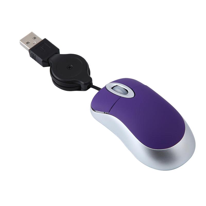 【送料無料】マウス usb 有線 超小型 格納式 超軽量37グラム1000DPI 伸縮マウス ミニ 薄型 小手 耐久性 ノートパソコン/PC/WINDOWS/VISTA対応 (ブルー)