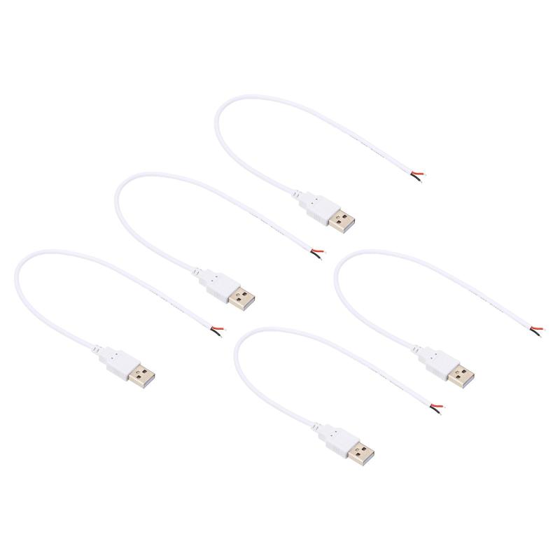 PATIKIL ピグテール延長電源ケーブル 個 プラグピン裸線オープンエンドコネクタプラグ DIY機器修理用