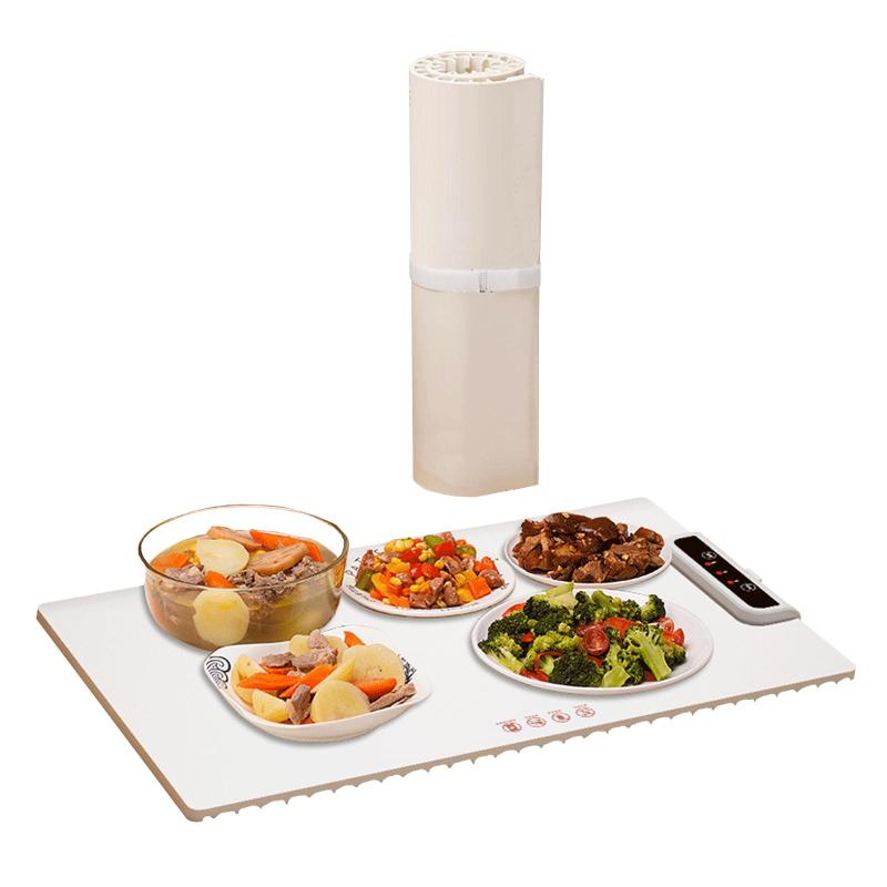樂天商城 - 卓上保温プレート ホットプレート 食品保温プレート 電気保温トレイ 折りたたみ式 多機能食品断熱ボード 温度調節可 10秒の急速加熱 フルプレート加熱 お手入れも簡単 収納袋付き ホーム