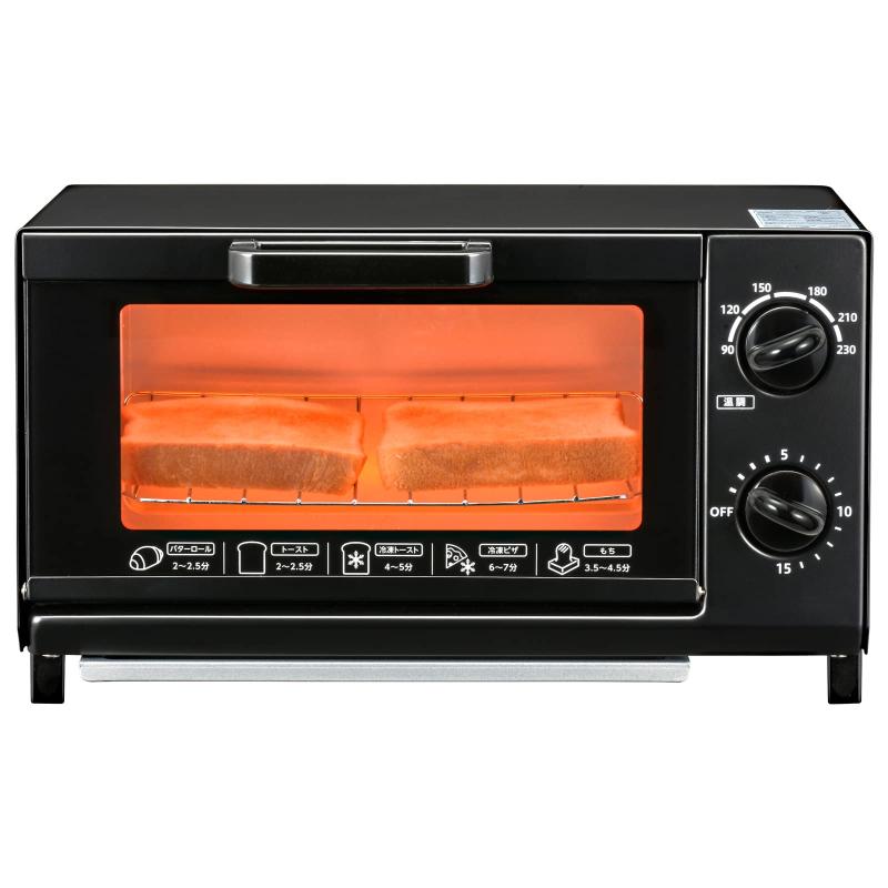 Vertical Type Toasters - オーム電機 オーブントースター ブラック COK-YH100D-K 08-3273 OHM