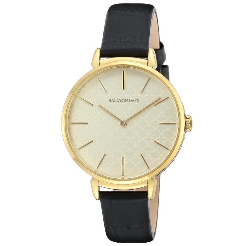 【HALCYONDAYS】 レディース 腕時計 Watch ハルシオンデイズ AGAMASPORT アガマスポーツ HD2028 クォーツ 日常生活防水 ミネラルガラス アイボリー文字盤 真鍮 [並行輸入品]