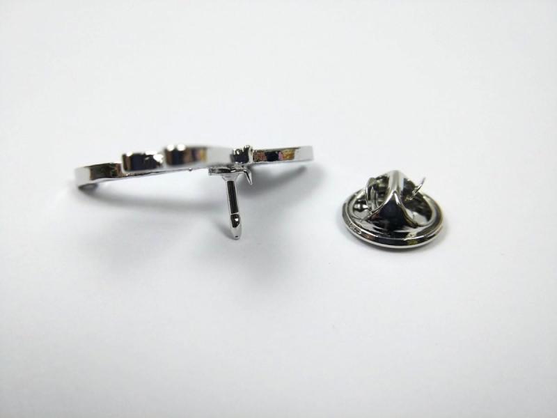 [F NODE] トンボ ピンバッジ 蜻蛉 3.2cmX2.5cm 紫 合金製 おしゃれ かわいい アクセサリー 昆虫モチーフの商品画像 3