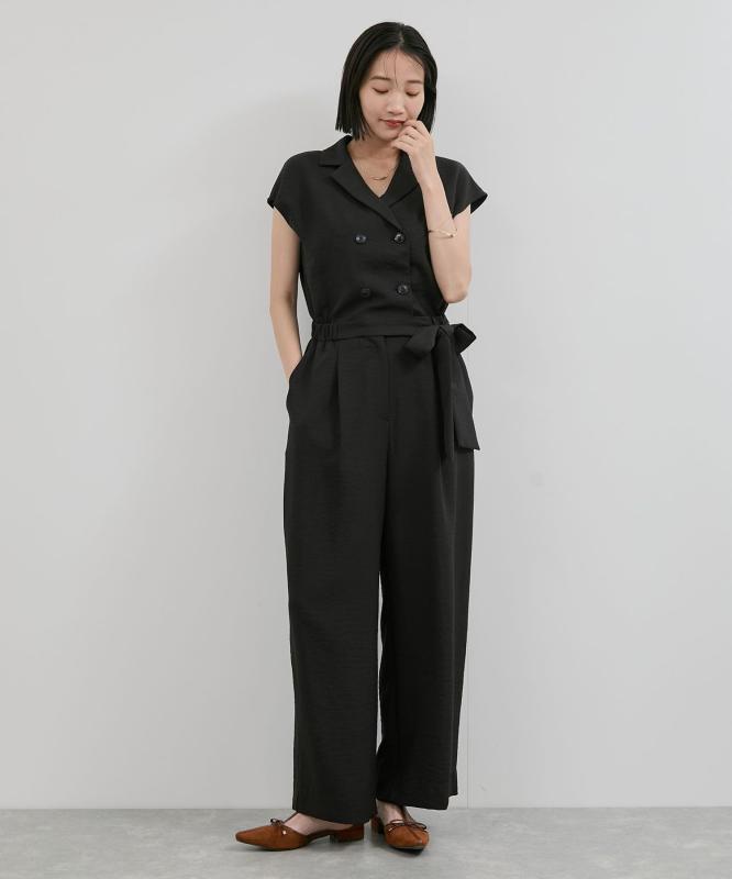 [ビス] エアタン加工リラックスロンパース ブラック(01) F stellarshop-10193807 stellarshop サンプル画像2