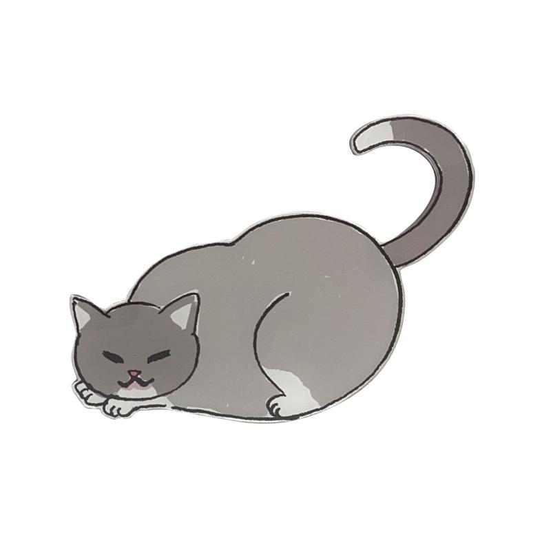 猫乗りコースターアクリル猫かわいい...