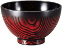 J-kitchens 4寸栗木目汁椀 曙内黒 日本製 12.1x7.6cm 食器 No14