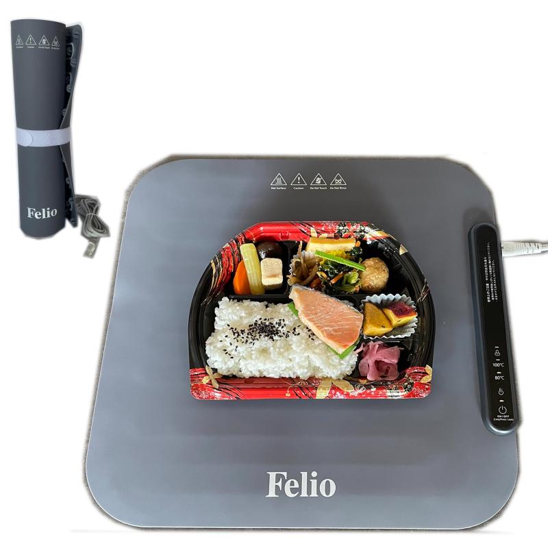 樂天商城 - 富士商 Felio 料理が冷めない 保温プレート フードウォーマー あったかプレート 卓Felio上 電気 60/80/100℃ 電気保温トレイ ホットプレート 鍋 皿