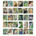 HOSTEESSCHOICE 美しいポストカード 30枚セット 有名な絵画のポストカード バラエティパック、4 x 6インチ
