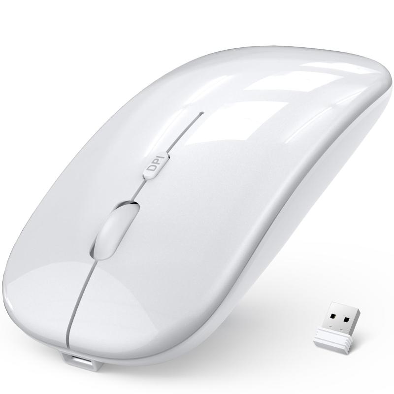 stellarshopのマウス Bluetooth 【2026超薄進化｜静音×2WAY接続】 ワイヤレスマウス 無線 静音 光学式 高精度 type-c 充電式 左右対称 ワイヤレス 小型 薄型 ブルートゥース コンパクト 3段階DPI切替 800/1200/1600 Win｜アングル2
