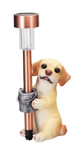 樂天商城 - エイチツーオー 子犬付ソーラーライト ラブラドール H839