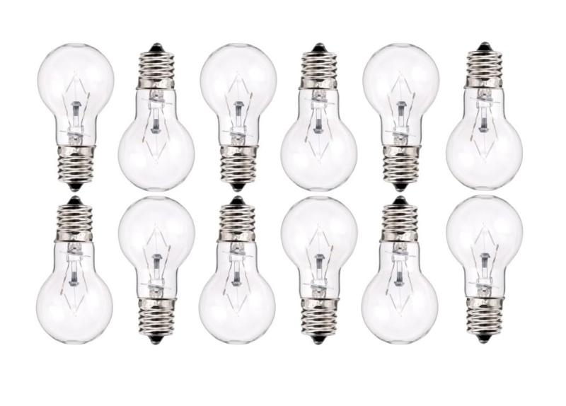 （白熱電球）ミニクリプトン球 60W形《クリア》 口金E17 柔らかい光で目に優しい10％省エネタイプ (シャンデリア、ダウンライト、ブラケット)