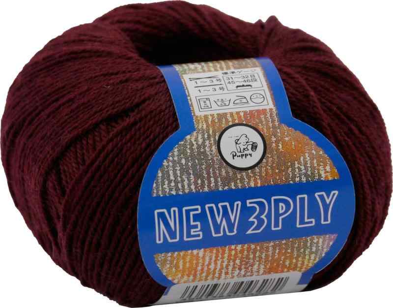 パピー ニュー3PLY 毛糸 合細 Col.328 パープル 系 40g 約215m 10000046品番:10000046太さ:合細仕立:40g 約215m色・柄:Col.328 パープル 系素材:ウール100%使用針:棒針1~3号、かぎ針1/0~3/0号標準ゲージ:(棒針)31~32目・45~46段使用シーズン:秋冬