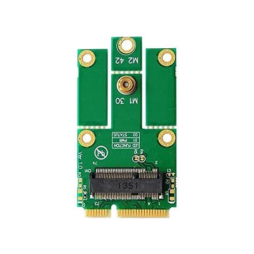 M.2（NGFF）→mini PCI express変換 WiFi Bluetooth WLAN 無線LANカードなど モジュール用変換アダプタ Key E