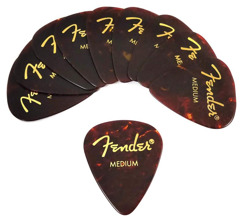 Fender　ピック×10枚　ティアドロップ MEDIUM-SHELL