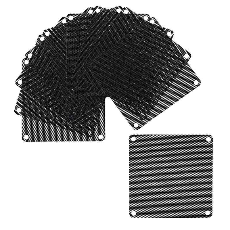 18 inches - 20 inches - SHANOER 10枚入 8cm 防塵フィルター 冷却ファン用 コンピュータケースファン プラスチック製 パソコン防塵メッシュ PC用クーラーフィルター ブラック
