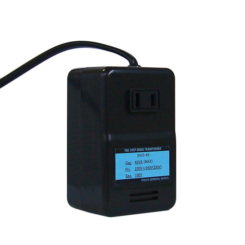 変圧器工房 日本製 変圧器 ステップダウントランス 45W 220～240V→100V 欧州・中東・中国向け 2410-45 （海外滞在用）