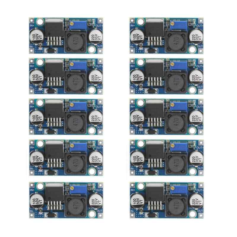 DC-DC 3-40V 調節可能なステップダウン電源モジュール 電圧レギュレータ 3A 10個パック