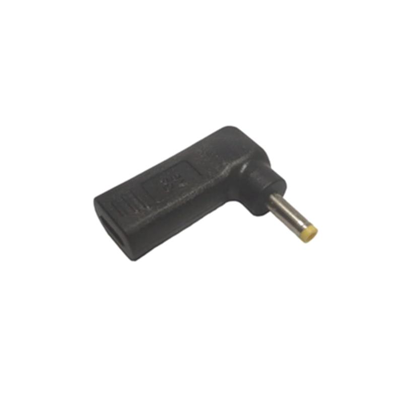 Type-C 変換 4.0x1.7mm ノートPC PD充電 USBPD変換90度角度アダプター DC電源 USBタイプC DCプラグ ノートパソコン