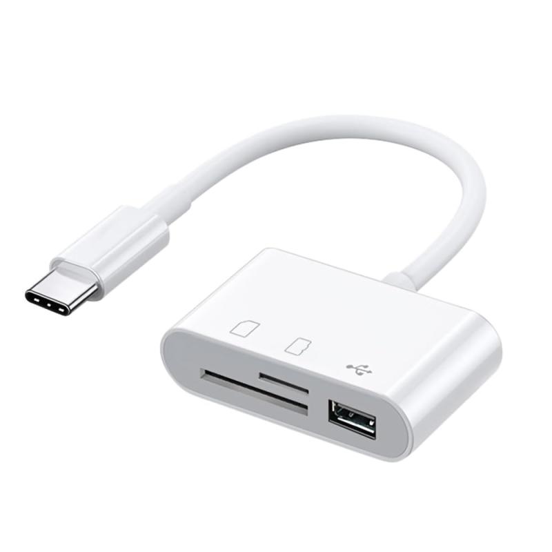 AXYO Type-C カードリーダー コンパクト 多機能 SDカード MicroSDカード読み取り USB-Aメスポート搭載 USB-C端子搭載のスマートフォン タブレットPC パソコンに対応【 Type-C カードリーダー】Type-C 端子搭載のスマートフォン / タブレットPC / パソコン に対応 カードリーダーです。（ご注意：SDカード/MicroSDカードは付属しません。）【操作簡単】ドライバ不要、SDカード、MicroSDカード、UディスクをTYPE-C端子搭載のスマホ、タブレット、ラップトップなどデバイズに連続して、写真や動画、音楽などをたくさん楽しむことができます。【コンパクト・ 軽量】携帯便利のコンパクトデザイン。製品サイズ：約 16cm（長さ）＊5cm（幅）＊1.3cm（厚み）16gで超軽量です。【対応】Type-C 端子搭載の スマートフォン、タブレット、パソコン（Type-C搭載のiPad、Mac、Surface）対応可能です。Windows XP / Vista / Windows 7/8/10 / Mac OS などと互換性があります。（全ての機種・メディアとの動作をするものではありません。）【超便利】日常的な生活場面や出張や海外旅行やアウトドア活動など、とにかくいつでもどこでも軽くてカバーやポケットに収納、簡単的に利用できます。