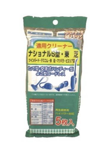 サンテックオプト STS-001 縦型紙パックパナソニック (ナショナル)・東芝 5枚入 104225サイズ:9×21×0.5cm本体重量:0.012kg素材・材質:紙(パルプ)原産国:中国仕様:縦型掃除機用紙パック パナソニック(ナショナル)S型・東芝・ツインバード・テスコム・仲佐ピエリア・マツバラ用5枚入