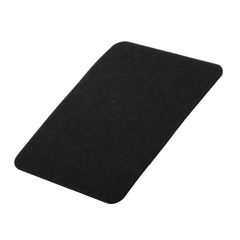Rakuten - YOKIVE マウスパッド フェルト製両面ソフト | デスクトップ用マウス下敷き（黒 23.5×20cm）