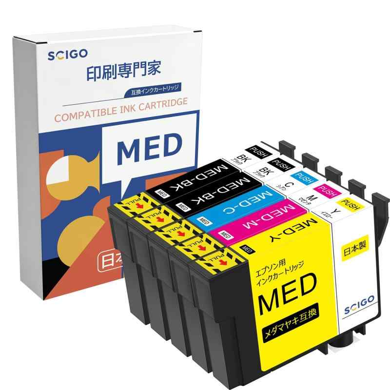 MED-4CL 日本製 エプソン用 インク MED メダマヤキ EW-056A EW-456A プリンター インク EW056A EW456A 互換インク 4色セット MED-BK MED-C MED-M MED-Y (合計5本) stellarshop-10215103 stellarshop パッケージ画像