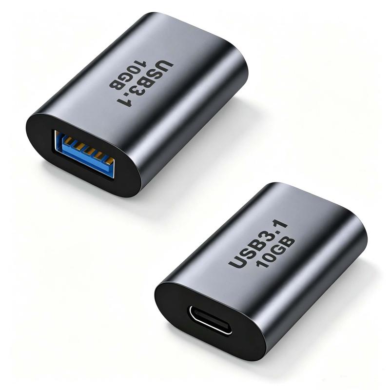 Rakuten - HUIKKJP USB C to USB 3.1 変換アダプタ (1個セット) (Type C メス - USB A 3.1 メス) 最大10Gbps高速データ転送 OTG 延長アダプタ その他 USB-C 端末用
