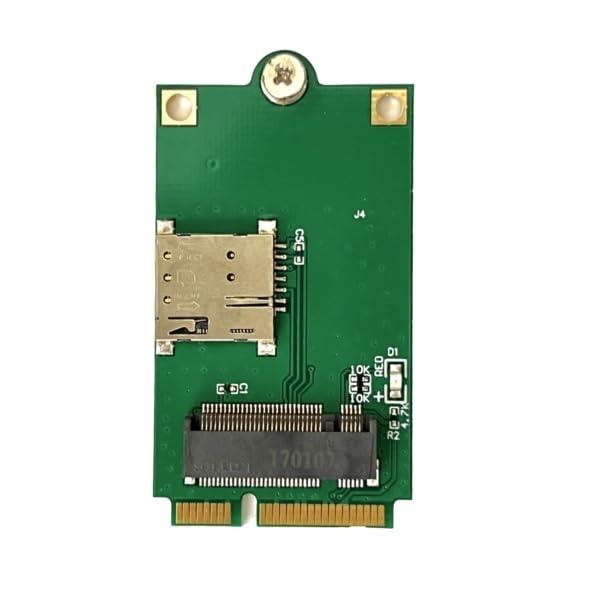 M.2（NGFF）3G LTE 4G WWAN ワイヤレスWANモジュール to mini PCI express 用変換アダプタ キット nano simスロット付