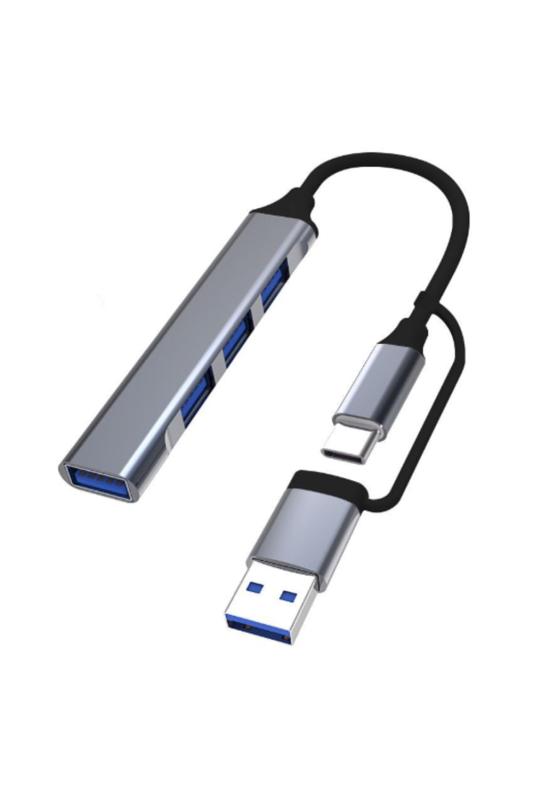 [wumio] USBハブ Type-c USB-A 変換コネクタ 4ポート USB3.0 高速 5Gbps USB2.0 薄型 軽量 コンパクト USB拡張 mac windows 互換 ノートパソコン PC 在宅 スッキリ 切り替え