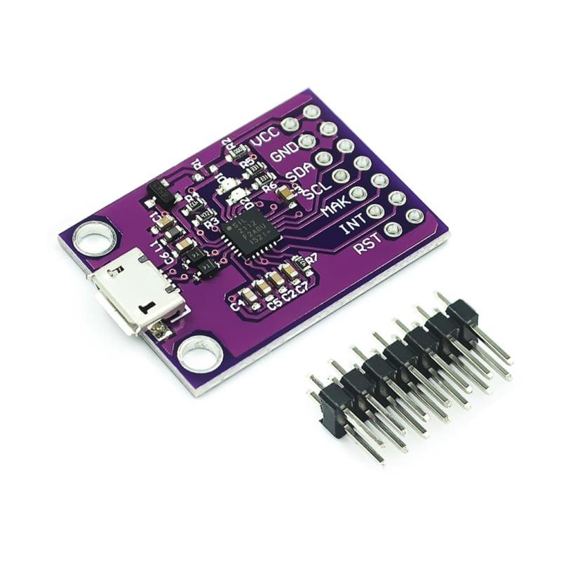 Hailege CP2112 USBからSMBusデバッグボード CP2112評価デバッグボード I2C通信モジュールマイクロUSBドングルデータ記録用USB2.0