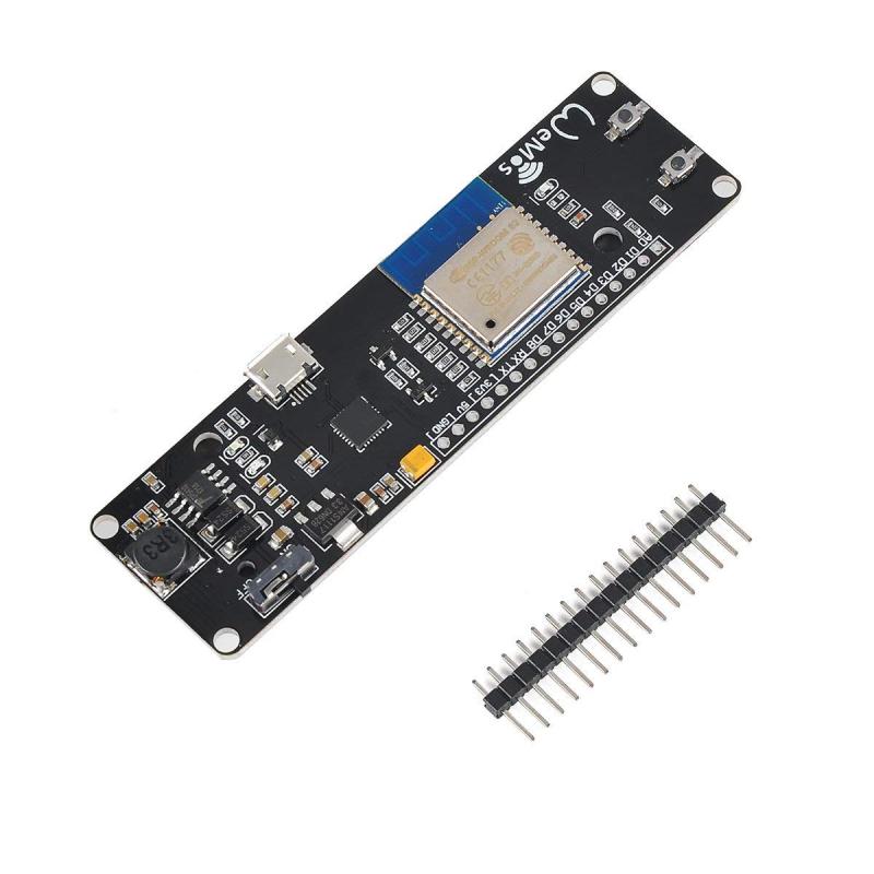 WINGONEER NodeMCUと互換性がある18650電池スロットが付いているD1の小型WiFiモジュールESPの流行02のマザーボード統合されたESP8266
